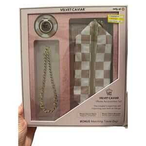 Velvet Caviar Phone Accessories Set, Phone Charm Bracelet, Phone Grip New in Box